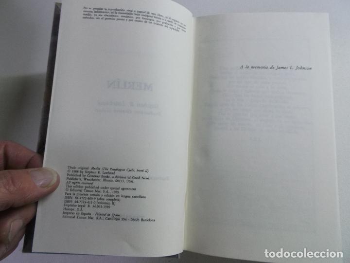 Libros de segunda mano: MERLIN,stephen r.lawhead 1989, ed timun mas - Foto 6