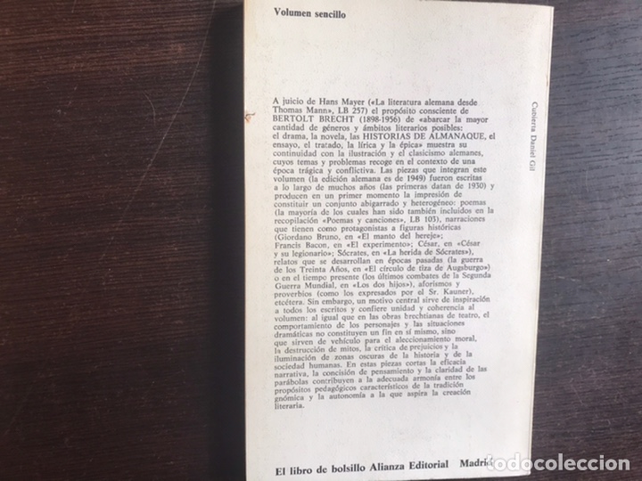 Libros de segunda mano: Historias de almanaque. Bertolt Brecht - Foto 2