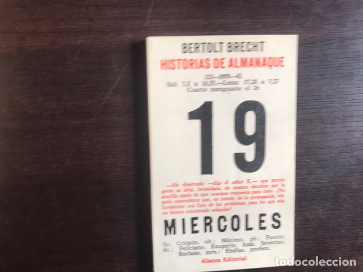 Libros de segunda mano: Historias de almanaque. Bertolt Brecht - Foto 1