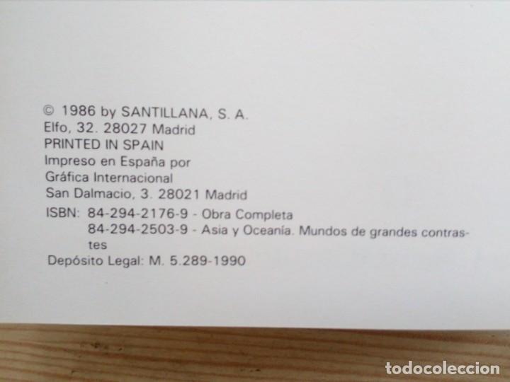 Libros de segunda mano: Biblioteca Santillana De Consulta - Modulo De Geografia - 10 Tomos - Foto 3