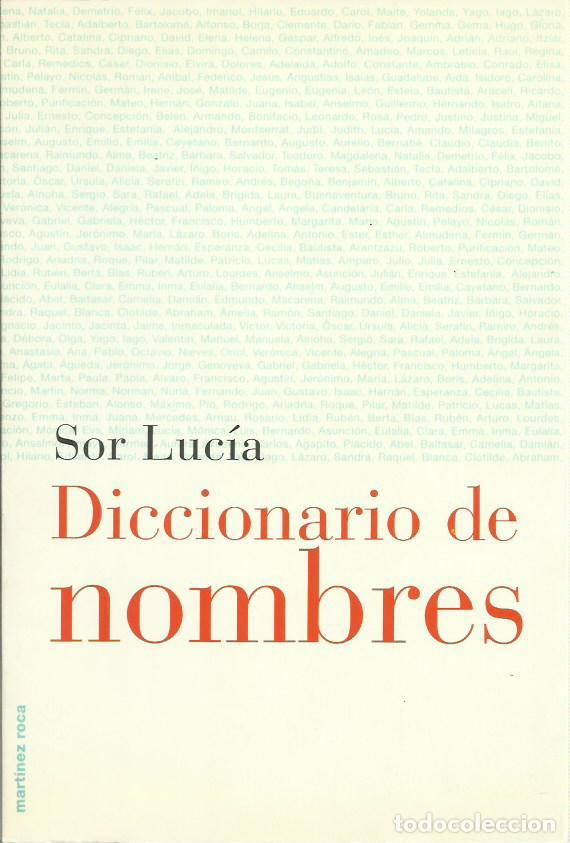 Libros de segunda mano: ref.0017544 DICCIONARIO DE NOMBRES / Sor Luc&iacute;a - Foto 1