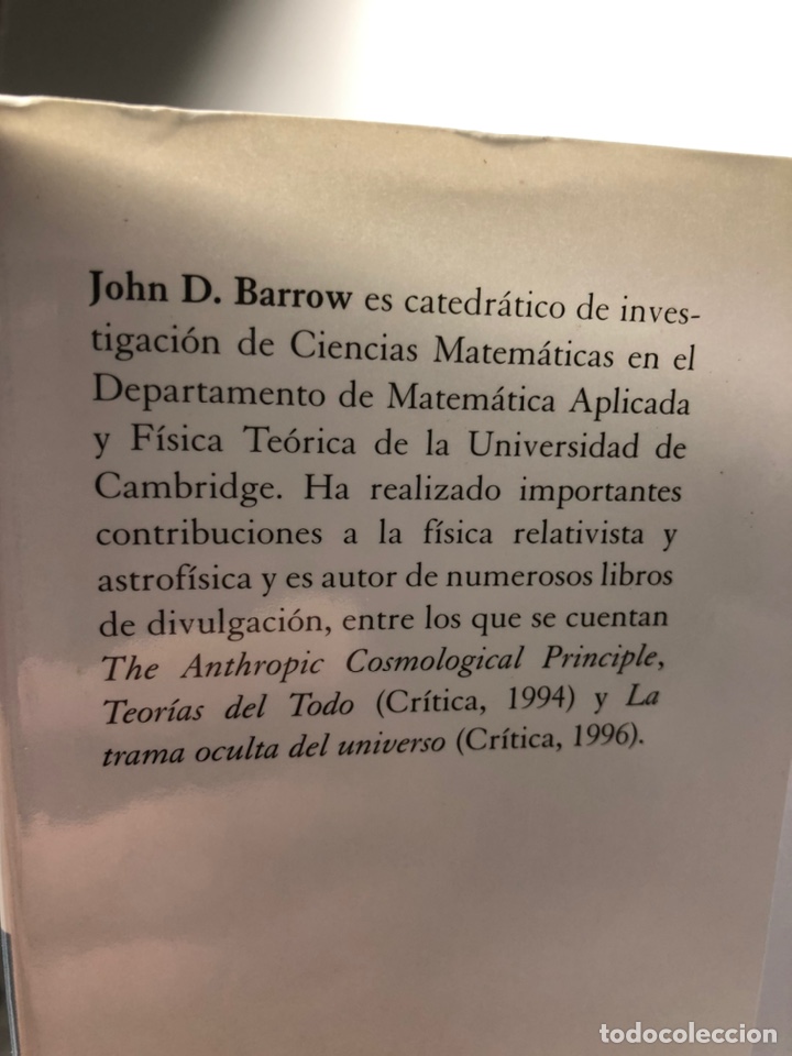 Libros de segunda mano: EL LIBRO DE LA NADA - JOHN D. BARROW - EDIT. CRITICA - DRAKONTOS - Foto 2