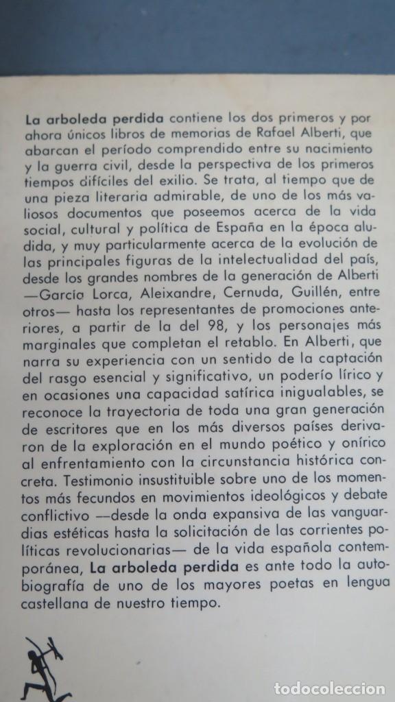 Libros de segunda mano: LA ARBOLEDA PERDIDA. MEMORIAS. ALBERTI - Foto 2