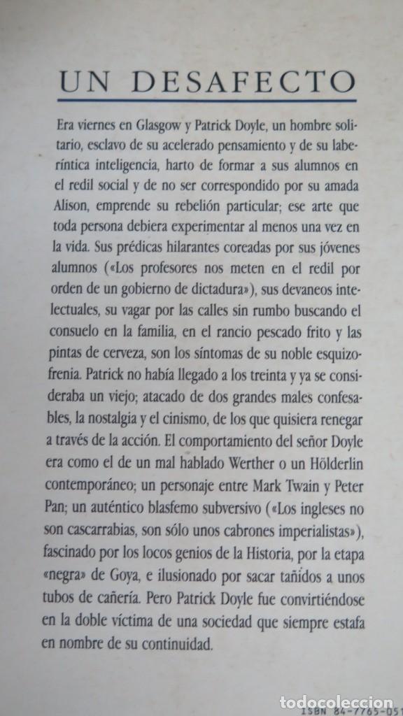 Libros de segunda mano: 1991.- UN DESAFECTO. JAMES KELMAN - Foto 2