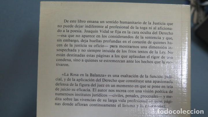 Libros de segunda mano: 1987.- LA ROSA EN LA BALANZA. JOAQUIN VIDAL - Foto 3