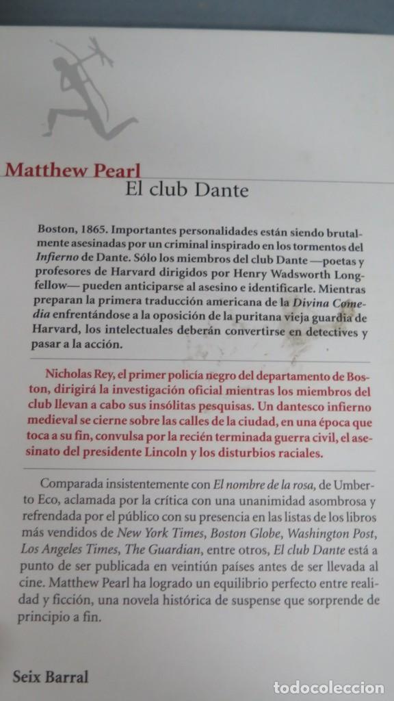 Libros de segunda mano: EL CLUB DANTE. PEARL - Foto 2