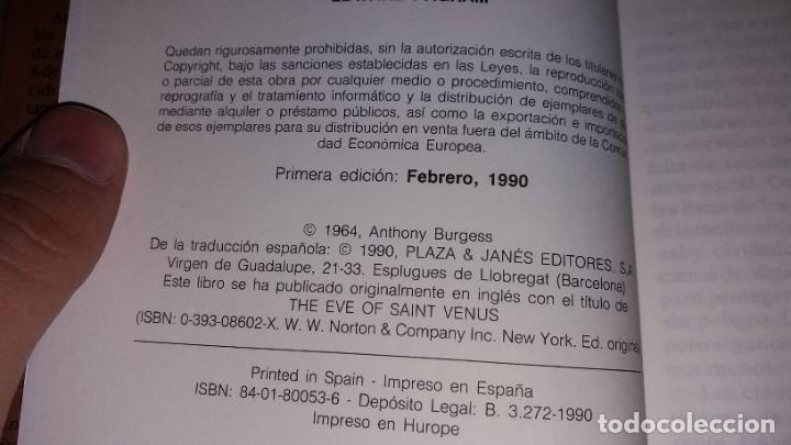 Libros de segunda mano: Libro novela LA VISPERA DE SANTA VENUS ANTHONY BURGESS - Foto 2