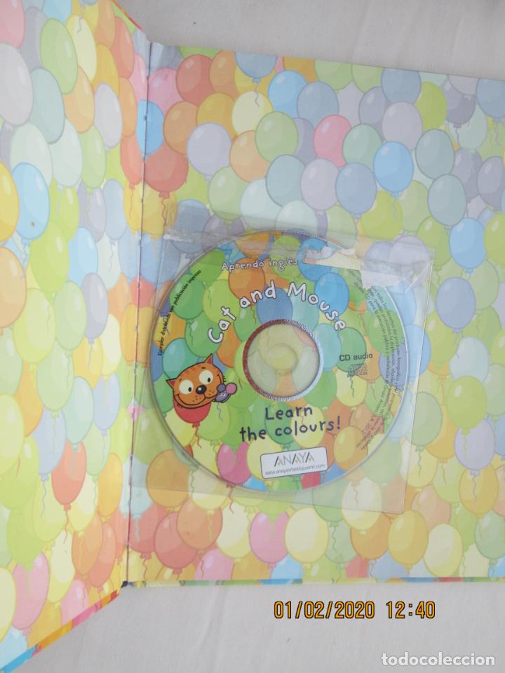 Libros de segunda mano: APRENDO INGL&Eacute;S CON CAT AND MOUSE - LEARN THE COLOURS! - ANAYA 2017- LIBRO+CD AUDIO. - Foto 2