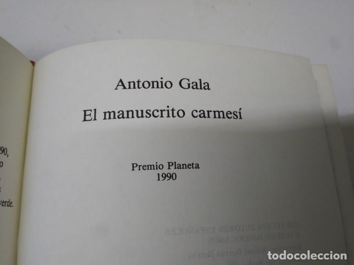Libros de segunda mano: Libro ANTONIO GALA EL MANUSCRITO CARMES&Iacute; novela - Foto 2