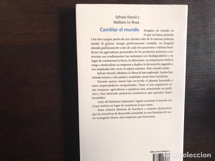 Libros de segunda mano: Cambiar el mundo. Sylvain Darnil - Foto 2