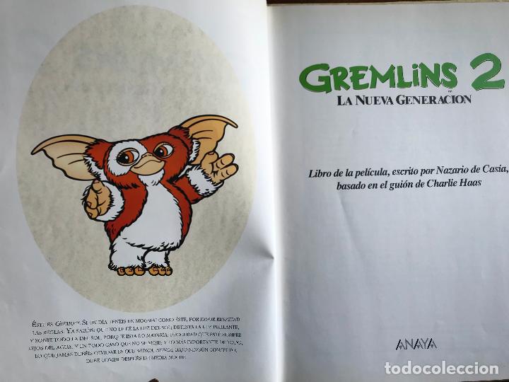 Libros de segunda mano: Gremlins 2. La nueva generaci&oacute;n. Anaya 1990 - Foto 3