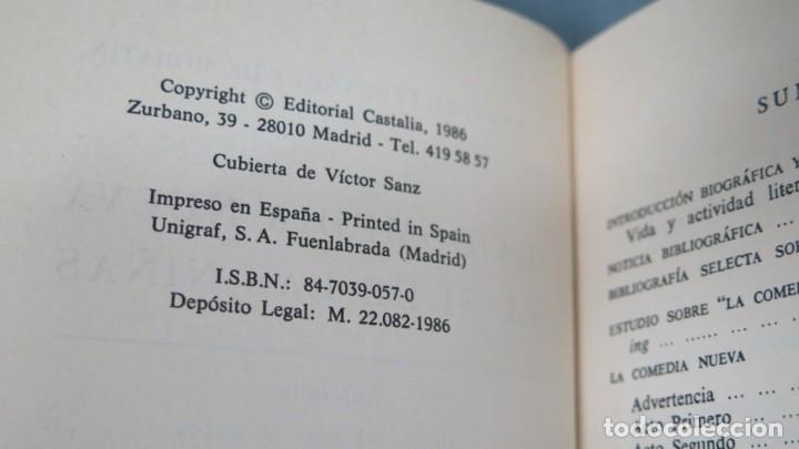 Libros de segunda mano: LA COMEDIA NUEVA. SI DE LAS NI&Ntilde;AS. CASTALIA - Foto 2