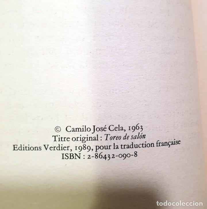 Libros de segunda mano: CAMILO JOS&Eacute; CELA - TOREROS DE SALON - 1989 - X - Foto 3