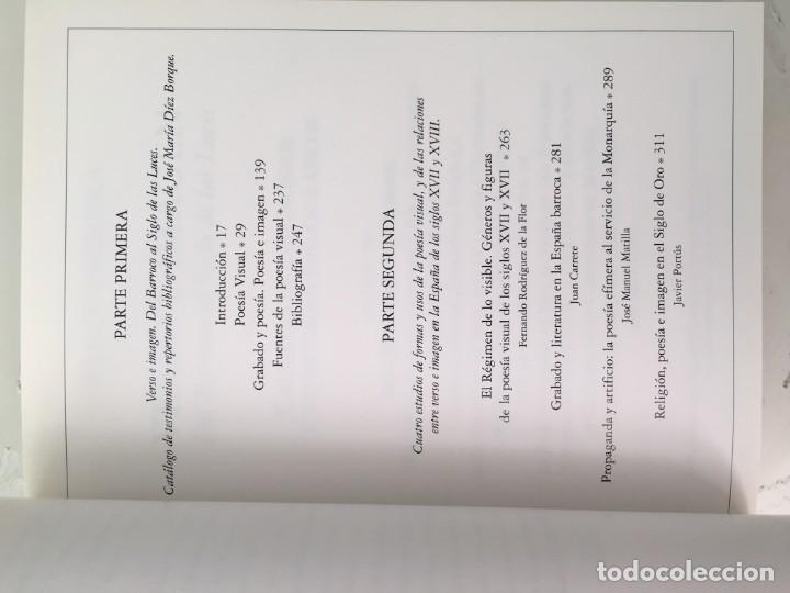Libros de segunda mano: Verso e imagen. Del Barroco al Siglo de las Luces - Foto 2