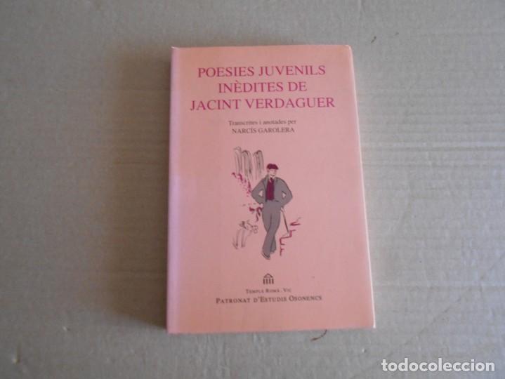 Libros de segunda mano: libro  de  poesies juvenils de jacint verdaguer - Foto 1