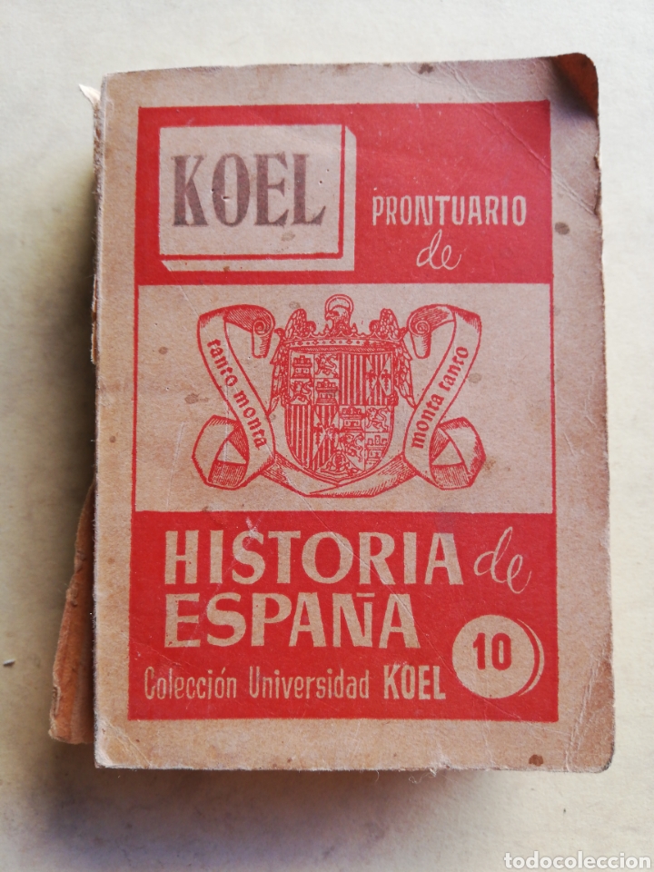 Libros de segunda mano: prontuario de Historia de Espa&ntilde;a - koel - Foto 1