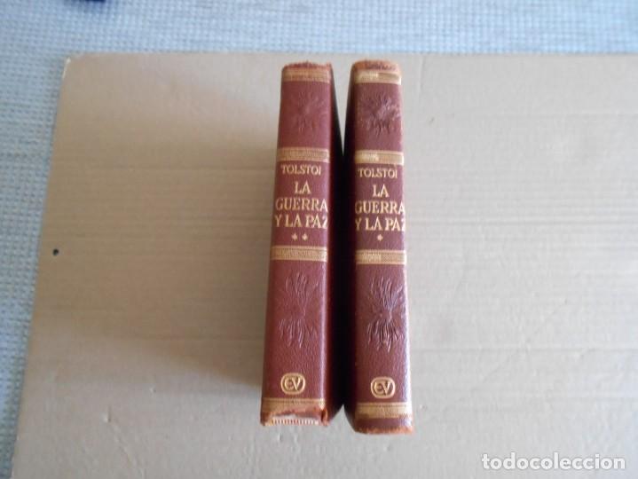 Libros de segunda mano: libros de  la guerra y la paz  2 tomos  de  tolstoi - Foto 1