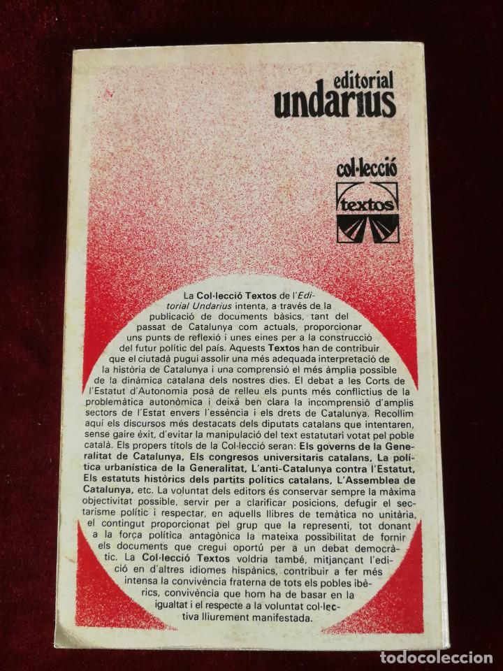 Libros de segunda mano: La defensa de lestatut Dautonomia de Catalunya - Historia - Catal&aacute;n - Foto 4