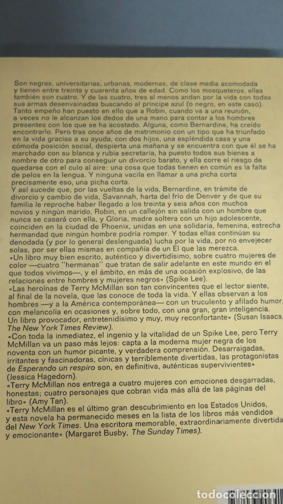 Libros de segunda mano: ESPERANDO UN RESPIRO. TERRY McMILLAN - Foto 2