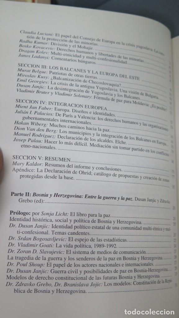 Libros de segunda mano: EX-YUGOSLAVIA. DE LA GUERRA A LA PAZ - Foto 3