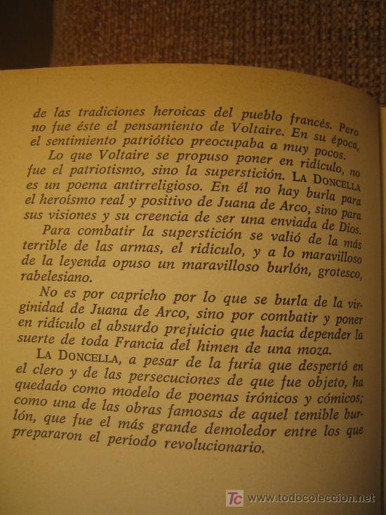 Libros de segunda mano: VOLTAIRE - LA DONCELLA, CANDIDO. Edit. Petronio, 1978. - Foto 4
