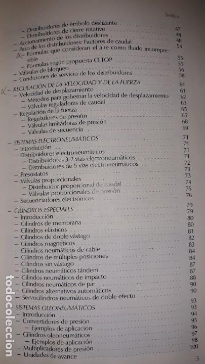 Libros de segunda mano: INTRODUCCI&Oacute;N NEUMATICA actuador sensor v&aacute;lvulas control direccional autom&aacute;tico oleoneum&aacute;tica CETOP - Foto 8
