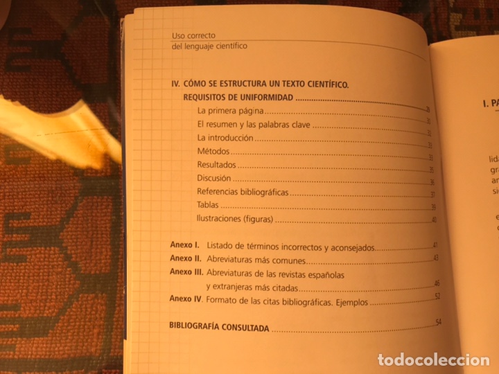 Libros de segunda mano: Uso correcto del lenguaje cient&iacute;fico. Raro. Dif&iacute;cil - Foto 3