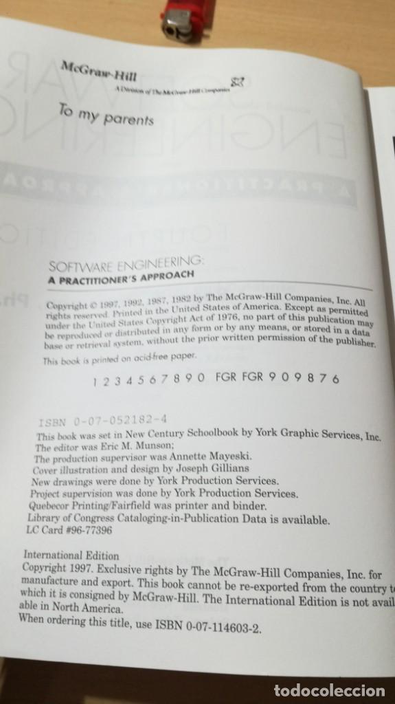 Libros de segunda mano: SOFTWARE ENGINEERING A PRACTITIONERS APPROACH - R S PRESSMAN INGENIERIA INGLES MC GRAW HILL / 	H605 - Foto 8