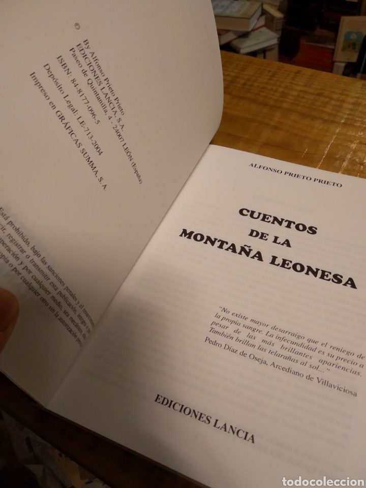 Libros de segunda mano: CUENTOS DE LA MONTA&Ntilde;A LEONESA. ALFONSO PRIETO. #3677 - Foto 3