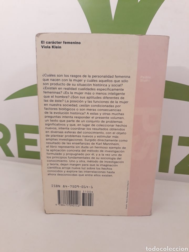 Libros de segunda mano: El caracter femenino.Viola Klein. - Foto 2