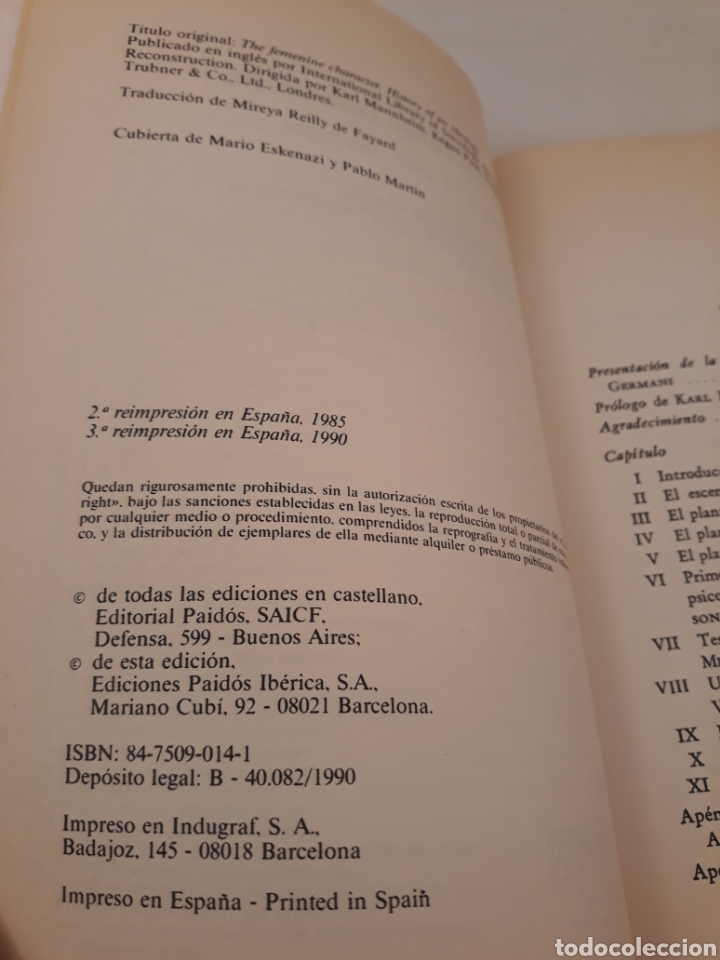 Libros de segunda mano: El caracter femenino.Viola Klein. - Foto 4
