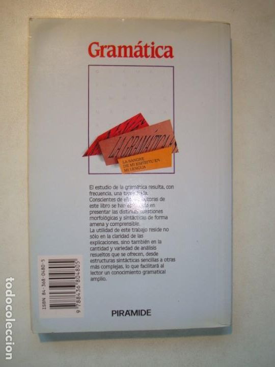 Libros de segunda mano: GRAMATICA - P. G. MADRAZO Y C. MORAGON - EDICIONES PIR&Aacute;MIDE 2&ordf; EDICI&Oacute;N CORREGIDA 1991 - Foto 3