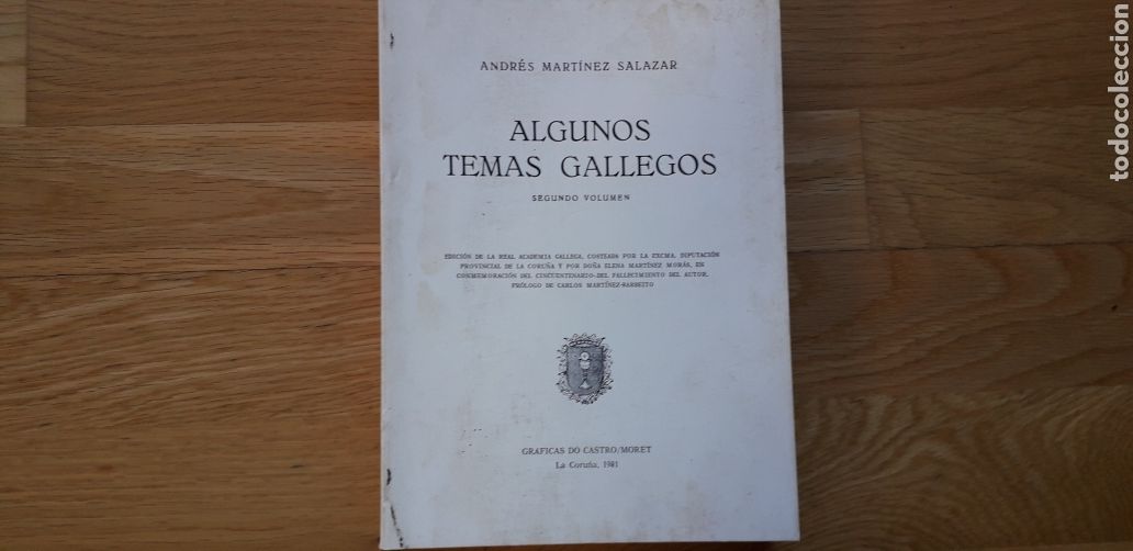 Libros de segunda mano: ALGUNOS TEMAS GALLEGOS, ANDR&Eacute;S MARTINEZ SALAZAR, - Foto 1