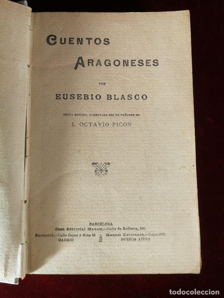 Libros de segunda mano: Cuentos Aragoneses por Eusebio Blasco - Foto 1