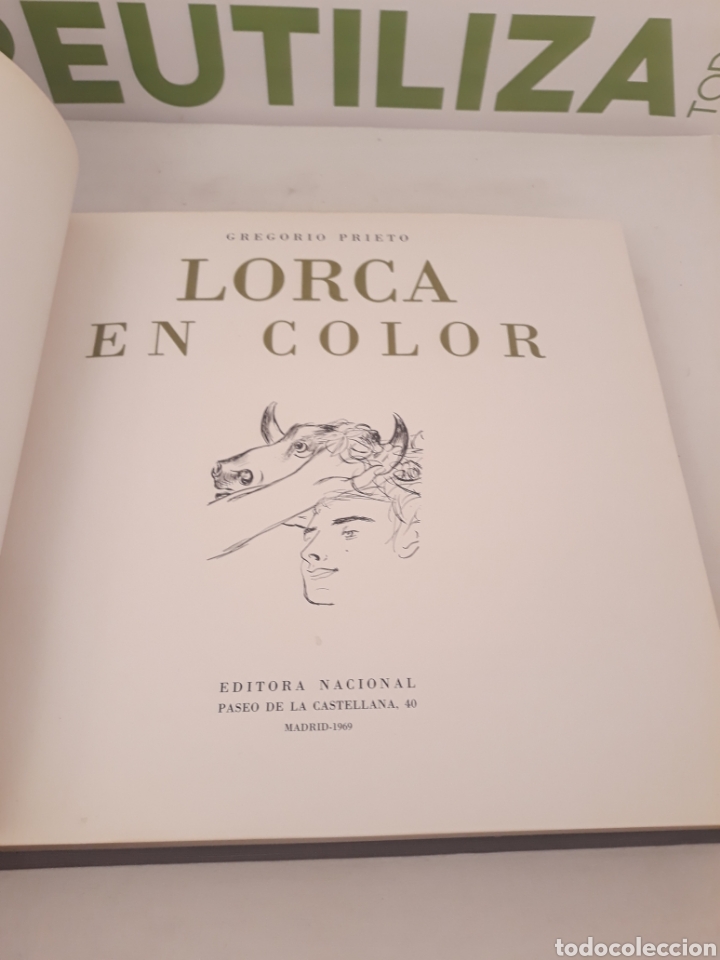 Libros de segunda mano: Lorca en color. Gregorio prieto.1968. - Foto 3