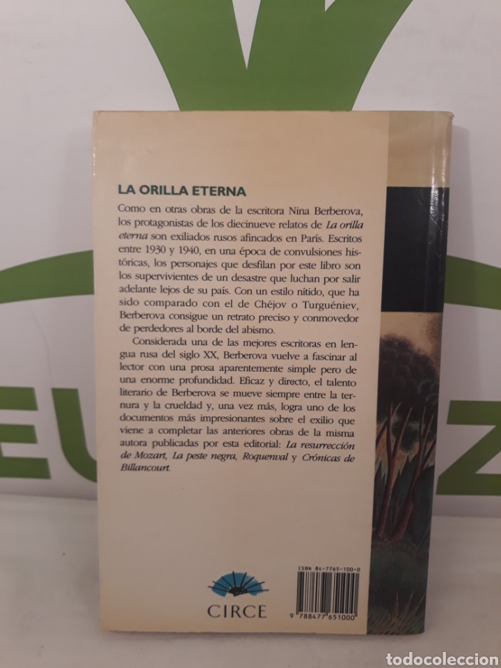 Libros de segunda mano: Nina Berberova. La orilla eterna. Circe. - Foto 2