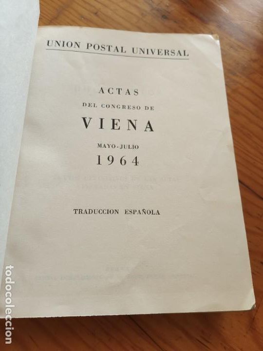 Libros de segunda mano: Constitucion convenio y acuerdos. Viena 1964. Uni&oacute;n Postal Universal. - Foto 2