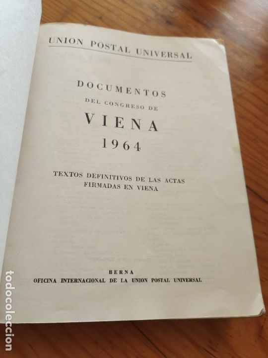 Libros de segunda mano: Constitucion convenio y acuerdos. Viena 1964. Uni&oacute;n Postal Universal. - Foto 3