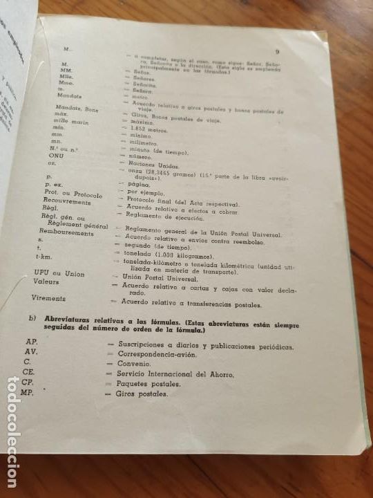 Libros de segunda mano: Constitucion convenio y acuerdos. Viena 1964. Uni&oacute;n Postal Universal. - Foto 4