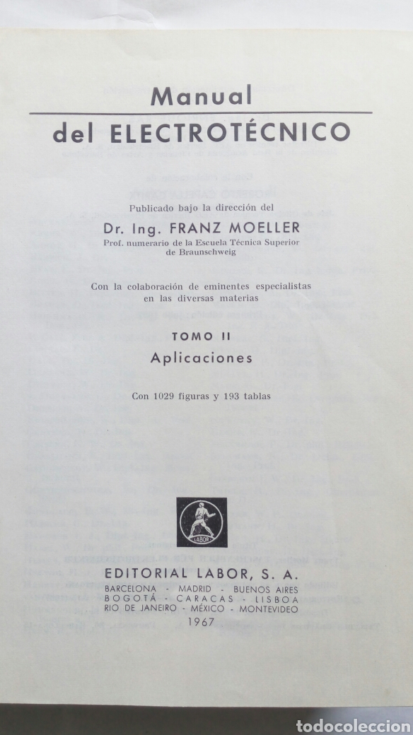 Libros de segunda mano: Manual del electrot&eacute;cnico (dos tomos). Moeller. edt. Labor. - Foto 8