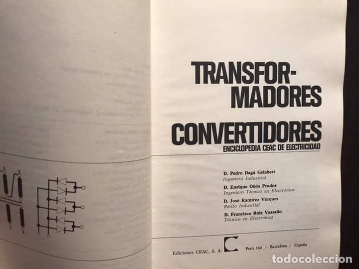 Libros de segunda mano: Transformadores. Convertidores. CEAC - Foto 4