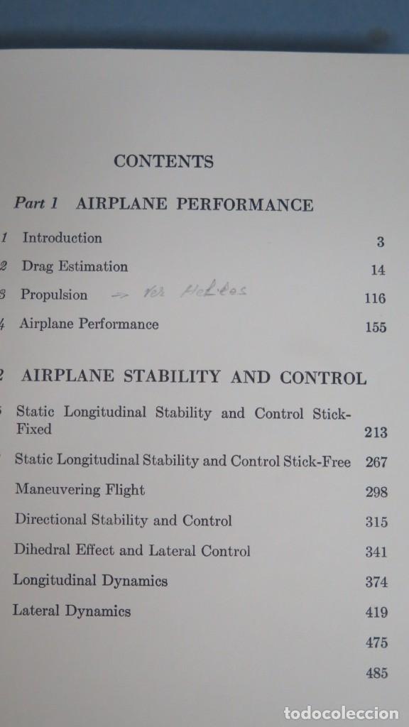 Libros de segunda mano: AIRPLANE PERFORMANCE STABILITY AND CONTROL. WILEY - Foto 2