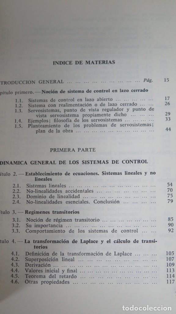 Libros de segunda mano: SERVO SISTEMAS TEOR&Iacute;A Y C&Aacute;LCULO - Foto 2