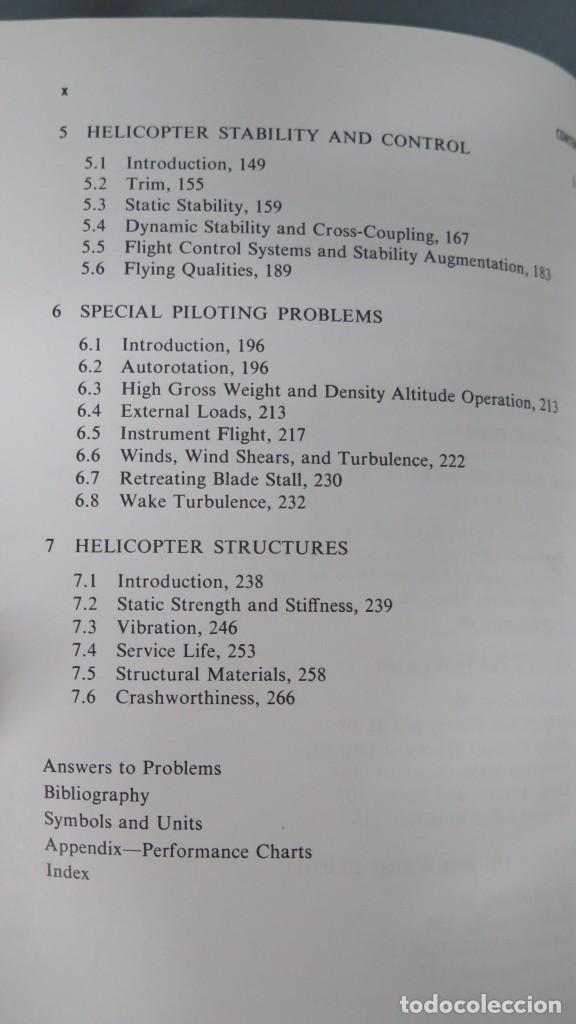 Libros de segunda mano: DYNAMICS OF HELICOPTER FLIGHT. SAUNDERS - Foto 3
