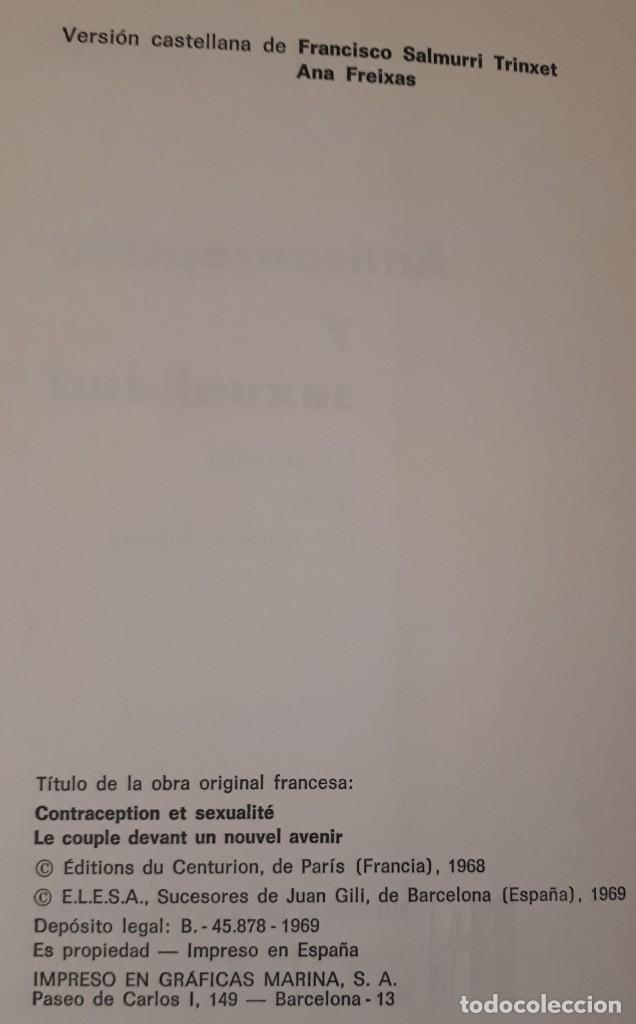 Libros de segunda mano: Anticoncepci&oacute;n y sexualidad &ndash; Pierre Corval - Foto 2