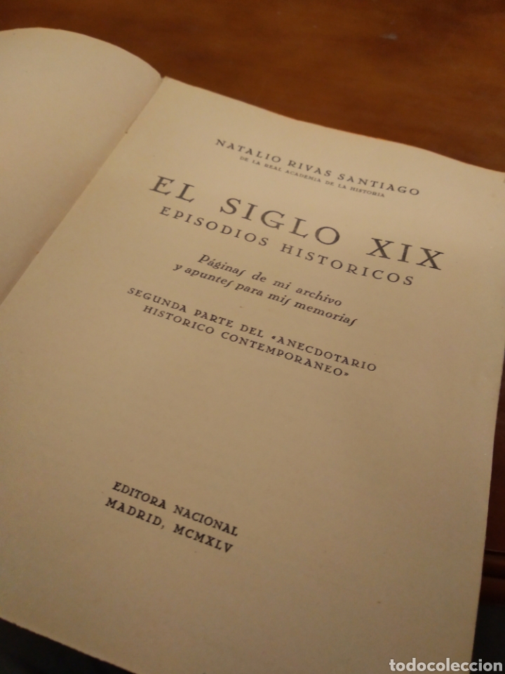 Libros de segunda mano: EL SIGLO XIX. NATALIO RIVAS #3836 - Foto 5