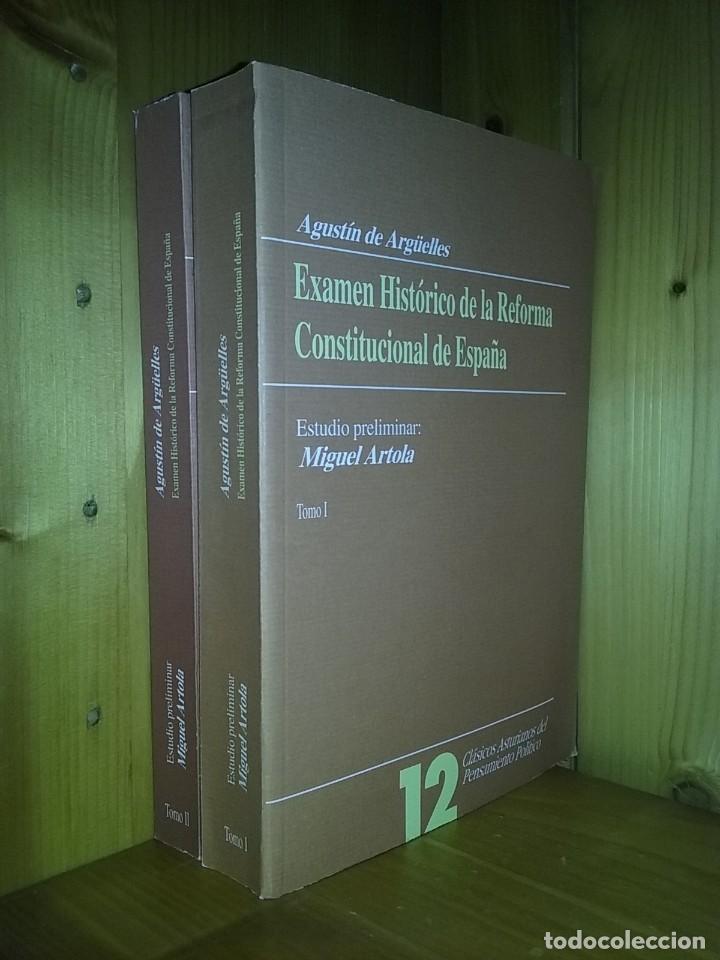 Second hand books: EXAMEN HISTORICO DE LA REFORMA CONSTITUCIONAL DE ESPA&Ntilde;A, TOMOS I Y II, AGUSTIN DE ARGUELLES