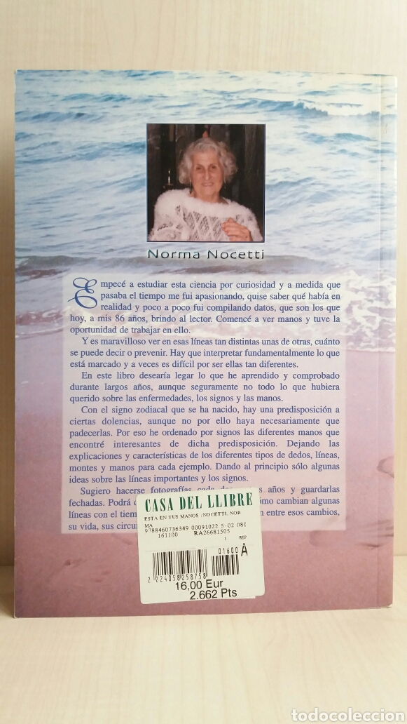 Libros de segunda mano: Est&aacute; en tus manos. Norma Nocetti. 2001. - Foto 3
