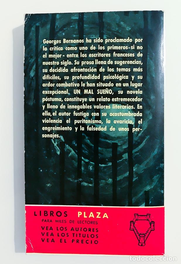 Libros de segunda mano: UN MAL SUE&Ntilde;O - LIBROS PLAZA 271 - Foto 2