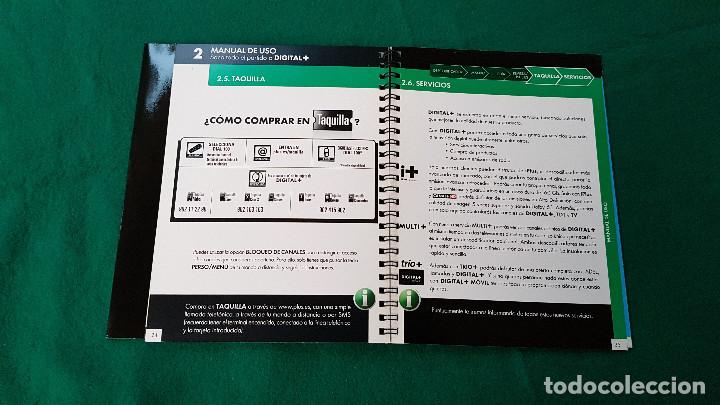 Libros de segunda mano: MANUAL DE USO DIGITAL+ CANAL+ - Foto 5